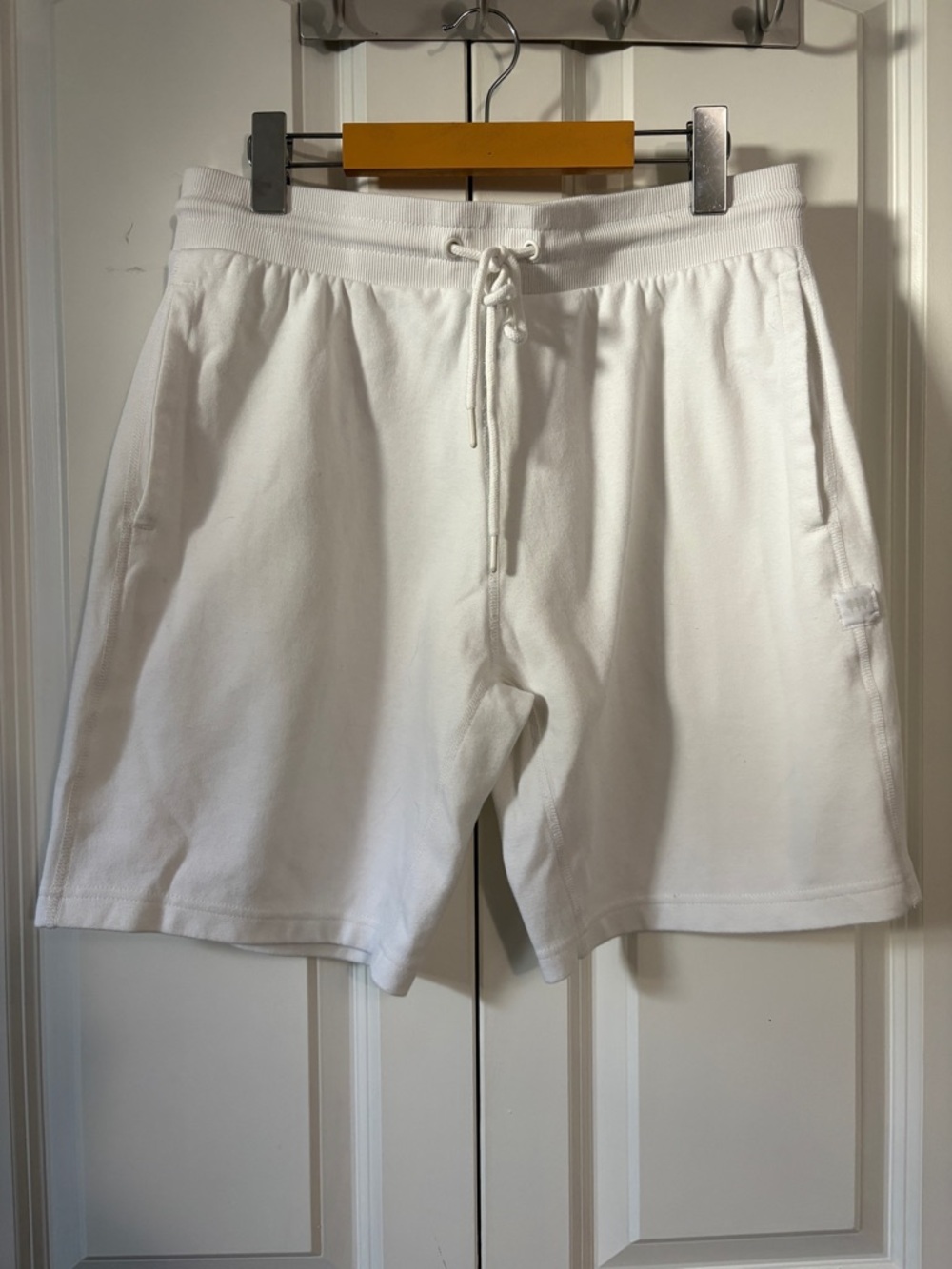 Men's Athletic Drawstring Shorts - White